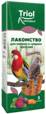Triol Standard Лакомство для мелких и средних попугаев с овощами (уп. 3 шт)