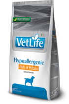 Vet Life Hypoallergenic Fish & Potato for Dogs