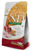 N&D Ancestral Grain Neutered Chicken, Spelt, Oats and Pomegranate Recipe