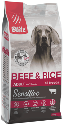 Blitz Beef & Rice Adult All Breeds Sensitive