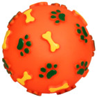 Triol Игрушка для собак из винила "Мяч с лапками и косточками"