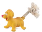 Triol Игрушка MINI DOGS для собак мелких пород из латекса "Собачка с веревкой"