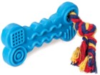 Triol Игрушка для собак из ц/литой резины "Косточка с веревкой"