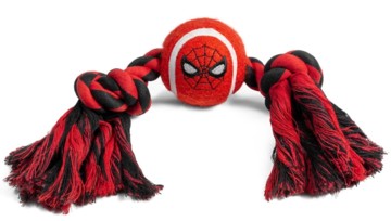Marvel Игрушка для собак Человек Паук «Верёвка и мяч»