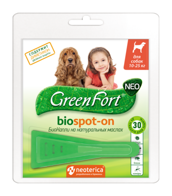 GreenFort БиоКапли для собак 10-25 кг