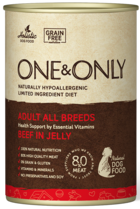 One&Only Adult All Breeds Beef in Jelly (банка)
