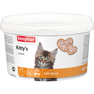 beaphar Kitty's Junior Кормовая добавка с биотином для котят