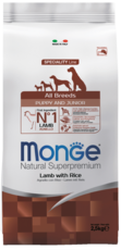 Monge Speciality Line All Breeds Puppy and Junior Lamb with Rice