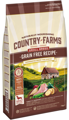 Country Farms Grain-free Recipe Adult Small Breed Turkey