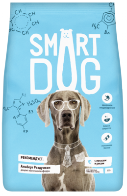 Smart Dog с Лососем и Рисом для Взрослых Собак Всех Пород