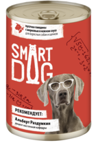 Smart Dog Кусочки Говядины и Морковь в Нежном Соусе (банка)