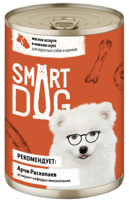 Smart Dog Мясное Ассорти в Нежном Соусе (банка)