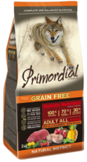 Primordial Grain Free Adult All Breed Buffalo Mackerel