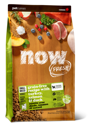 now FRESH Small Breed Adult Grain-free Recipe with Turkey, Salmon & Duck