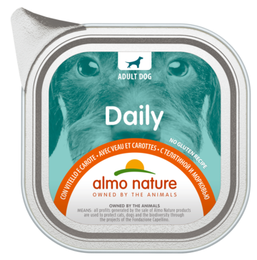 Almo Nature Adult Dog Daily с Телятиной и Морковью (ламистер)