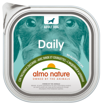 Almo Nature Adult Dog Daily с Индейкой и Цуккини (ламистер)