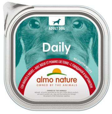 Almo Nature Adult Dog Daily с Говядиной и Картофелем (ламистер)