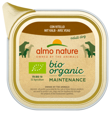 Almo Nature Bio Organic Maintenance con Vitello Adult Dog (ламистер)