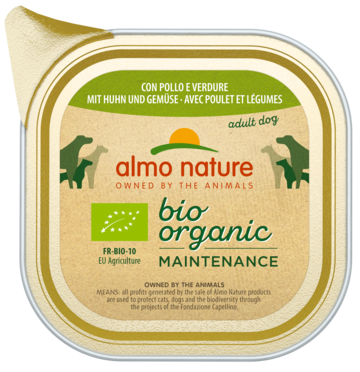 Almo Nature Bio Organic Maintenance con Pollo e Verdure Adult Dog (ламистер)