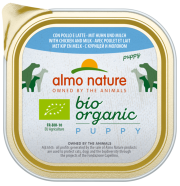 Almo Nature Bio Organic Puppy con Pollo e Latte (ламистер)