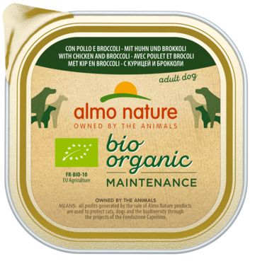 Almo Nature Bio Organic Maintenance con Pollo e Broccoli Adult Dog (ламистер)