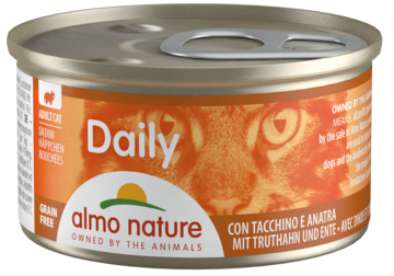 Almo Nature Adult Cat Daily con Tacchino e Anatra (банка)
