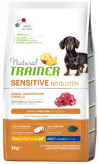 Natural TRAINER Sensitive No Gluten Small & Toy Adult with Lamb & Whole Cereals