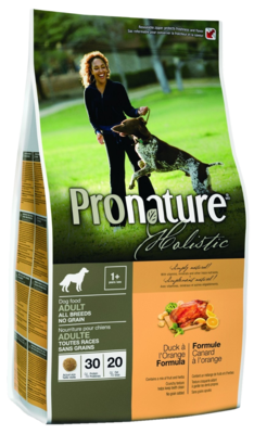Pronature Holistic Dog Food Adult All Breeds No Grain Duck a I'Orange