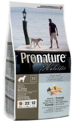 Pronature Holistic Dog Food Adult All Breeds Skin & Coat Atlantic Salmon & Brown Rice