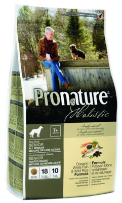 Pronature Holistic Dog Food Senior All Breeds Oceanic White Fish & Wild Rice