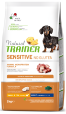 Natural TRAINER Sensitive No Gluten Small & Toy Adult with Duck & Whole Cereals