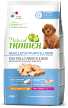 Natural TRAINER Small & Toy Puppy & Junior with Fresh Chicken and Rice