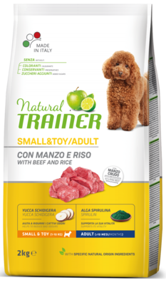 Natural TRAINER Small & Toy Adult with Beef and Rice