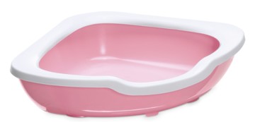 IMAC туалет-лоток для кошек угловой FRED, темно-розовый