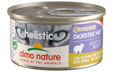 Almo Nature Holistic Digestive Help Adult Cat Mousse con Tacchino (банка)