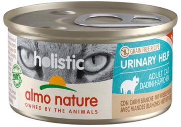 Almo Nature Holistic Urinary Help Adult Cat con Carni Bianche (банка)