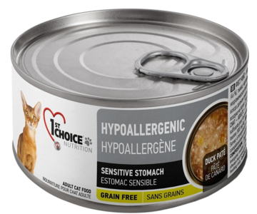 1st Choice Hypoallergenic Sensitive Stomach Grain Free Duck Pate (банка)