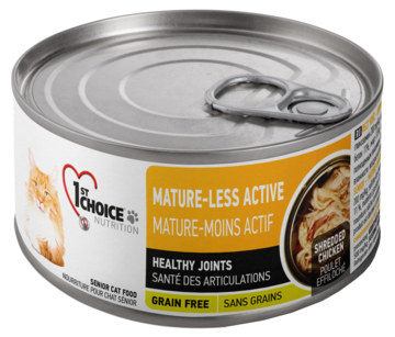 1st Choice Mature-Less Active Healthy Joints Grain Free Shredded Chicken (банка)