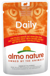 Almo Nature Adult Cat Daily con Pollo e Manzo (пауч)