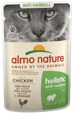 Almo Nature Holistic Anti Hairball Adult Cat with Chicken (пауч)