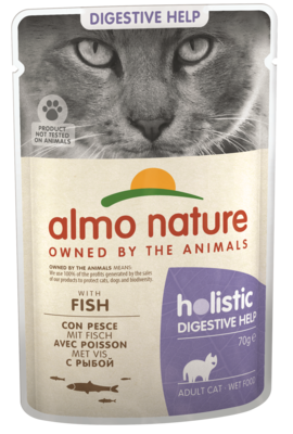 Almo Nature Holistic Digestive Help Adult Cat with Fish (пауч)
