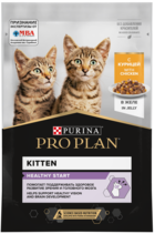 Pro Plan NutriSavour Kitten Вкусные Кусочки с Курицей в желе (пауч)