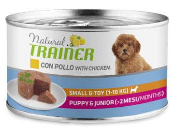 Natural TRAINER Small & Toy Puppy & Junior with Chicken (банка)