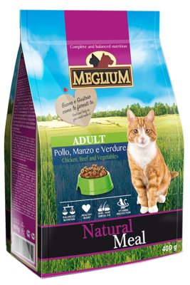 Meglium Natural Meal Adult Chicken, Beef and Vegetables Cats