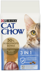 Cat Chow 3in1 с Высоким Содержанием Домашней Птицы и с Индейкой
