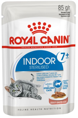 Royal Canin Indoor Sterilised 7+ (в соусе, пауч)