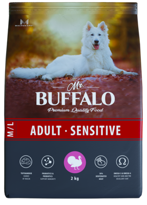 Mr. Buffalo M/L Adult Sensitive с Индейкой