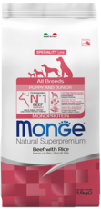 Monge Speciality Line All Breeds Puppy and Junior Monoprotein Beef with Rice