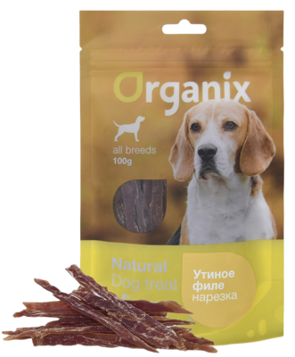 Organix Natural Dog Treat Утиное Филе Нарезка