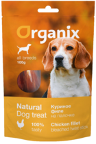 Organix Natural Dog Treat Куриное Филе на Палочке